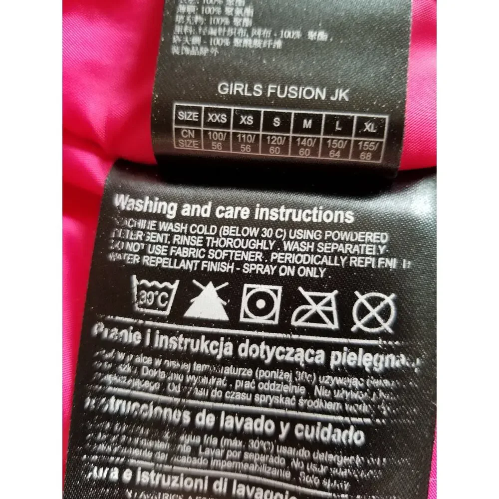 Burton Girls Pink Hooded Ski Snowboard Jacket Size Medium 10-12